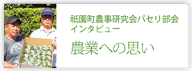 祇園町農事研究会パセリ部会